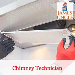 Chimney technician Mr. Surojit Nath in Mallickpara